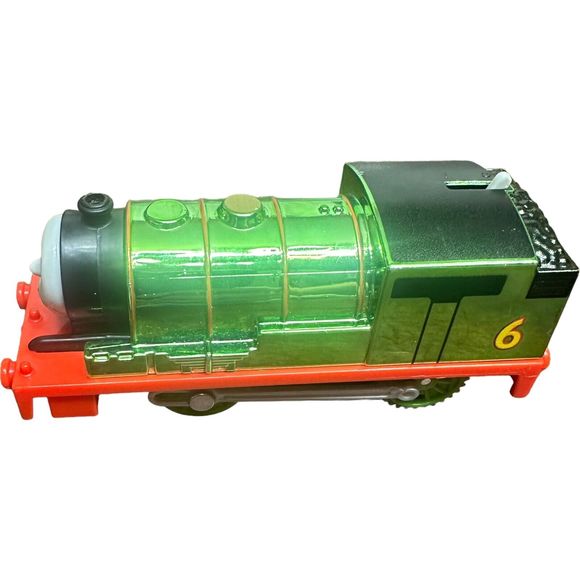 Lot Of 2 Thomas Friends Percy Limited Metallic Green Motorized 2013 Train WORKS - Picture 6 of 16